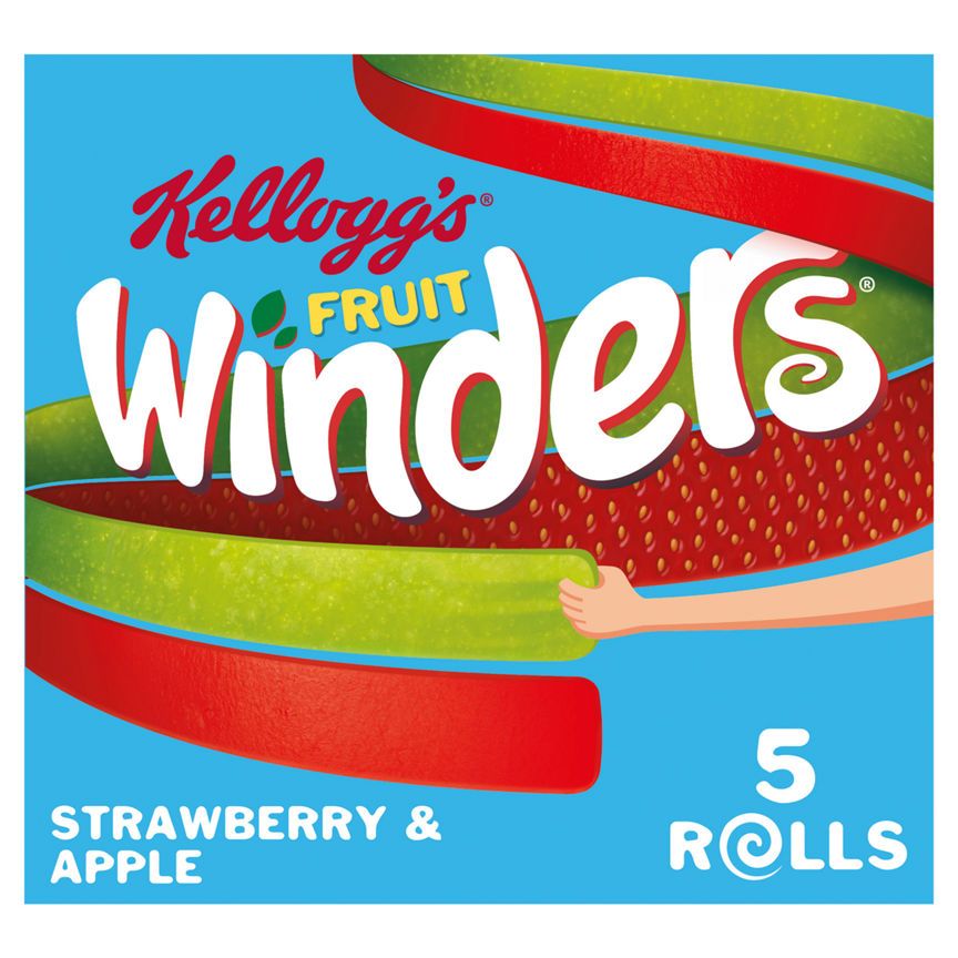 Kellogg's Fruit Winders Apple &amp;amp; Strawberry Flavour 5 x 17g