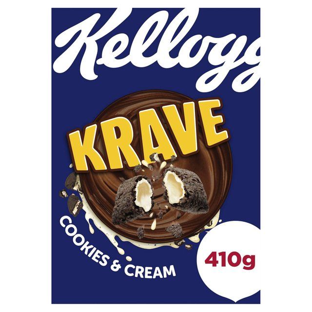 Kellogg's Krave Cookies &amp;amp; Cream Breakfast Cereal   375g