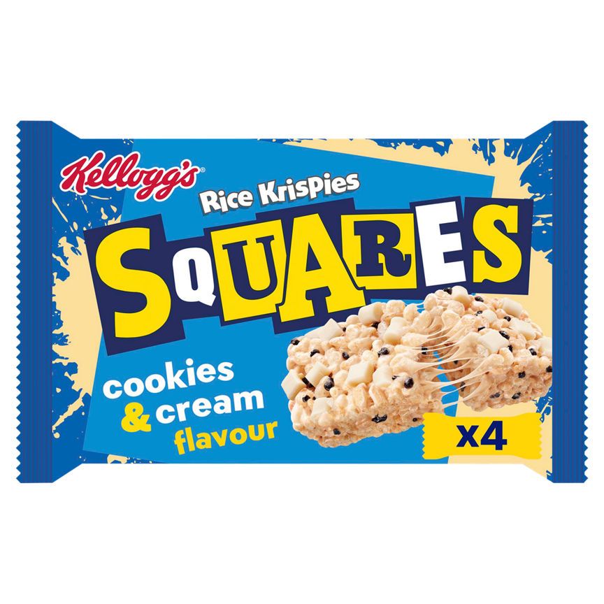 Kellogg's Rice Krispies Squares Cookies &amp;amp; Cream Cereal Bars