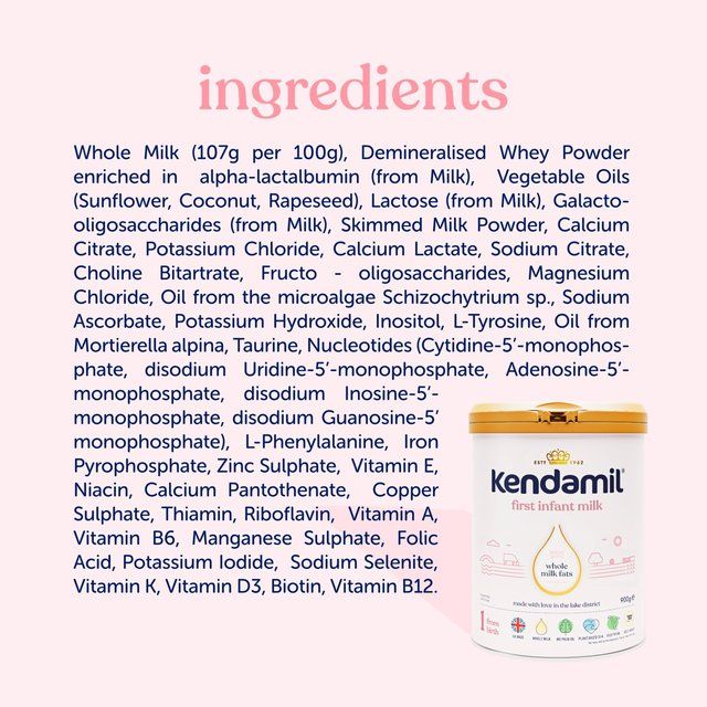 Kendamil First Infant Milk Stage 1 (0-6 Months)   800g