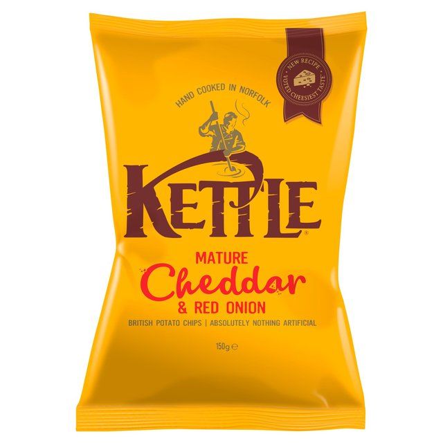 Kettle Chips Mature Cheddar &amp;amp; Red Onion Sharing Crisps