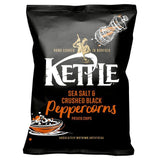 KETTLE Chips Sea Salt &amp;amp; Crushed Black Peppercorns   130g