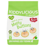 Kiddylicious Apple &amp;amp; Carrot Melty Buttons Baby Snacks Multi   5 x 6g