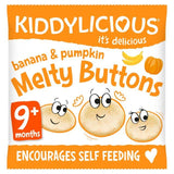 Kiddylicious Banana &amp;amp; Pumpkin Melty Buttons Baby Snacks   6g