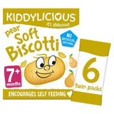 Kiddylicious Pear Soft Biscotti Baby Snacks Multi   6 x 20g