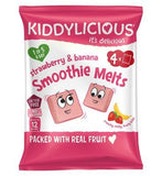 Kiddylicious Strawberry &amp;amp; Banana Smoothie Melts Multipack 4x6g