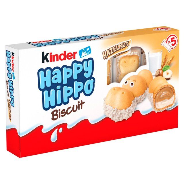 Kinder 5 Happy Hippo Milk &amp;amp; Hazelnut Biscuits   103.5g