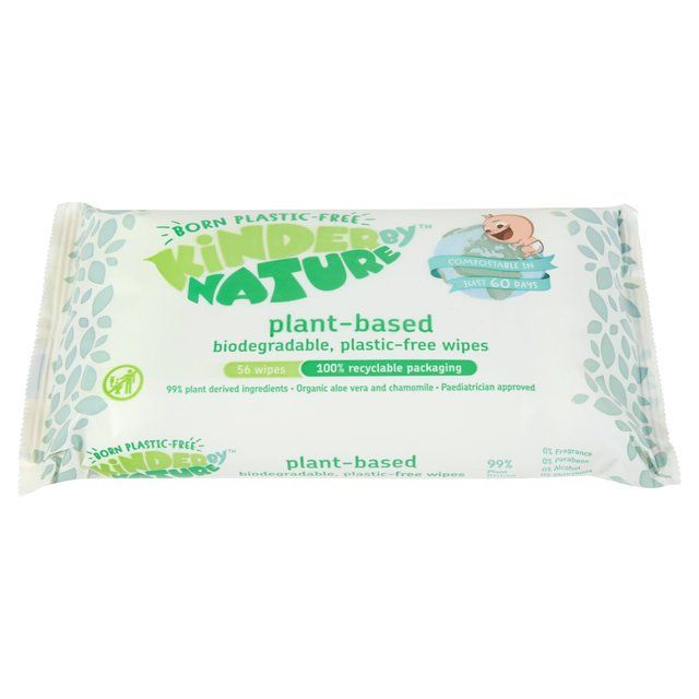Kinder by Nature Plant-Based Wipes   56 per pack