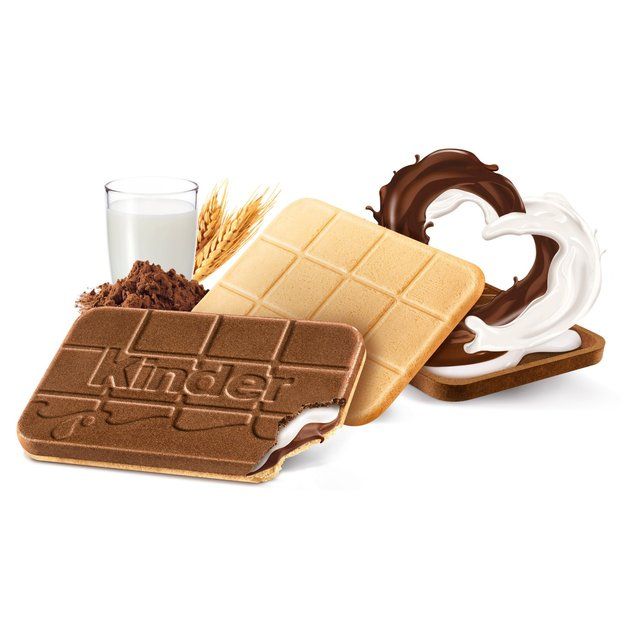 Kinder Cards Cocoa and Milk Biscuits Wafers Multipack   4 per pack