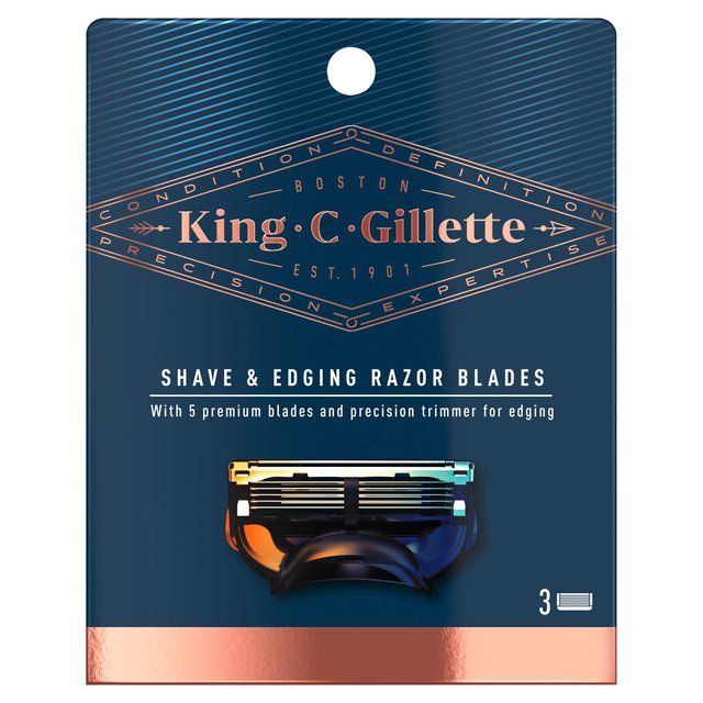 King C. Gillette Shave &amp;amp; Edge Razor Blades   3 per pack