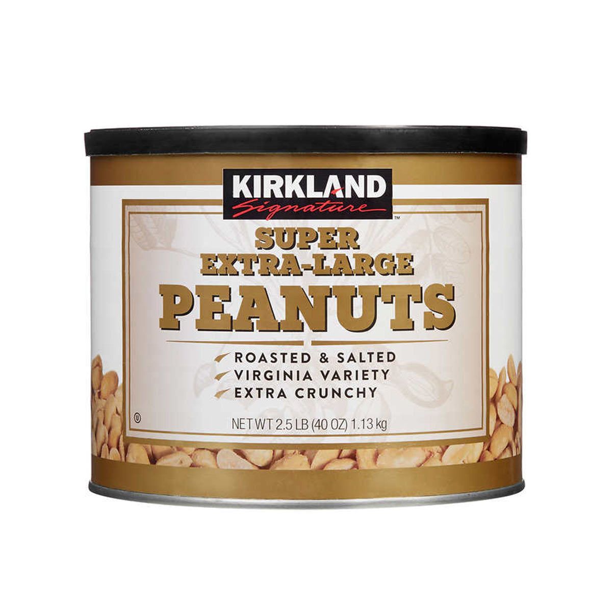 Kirkland Signature Super Extra-Large Roasted &amp;amp; Salted Peanuts, 1.13kg