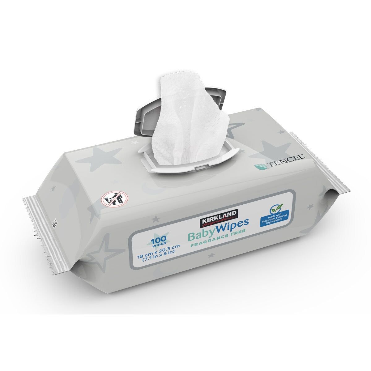 Kirkland Signature Tencel Baby Wipes, 9 x 100 Pack