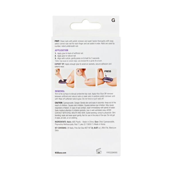 Kiss Voguish Fantasy French Nails - Bisous