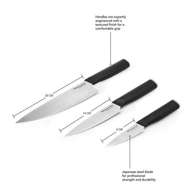 KitchenAid Classic Set of 3 Chef Knifes