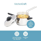 KitchenCraft Large Chip Fryer &amp;amp; Basket