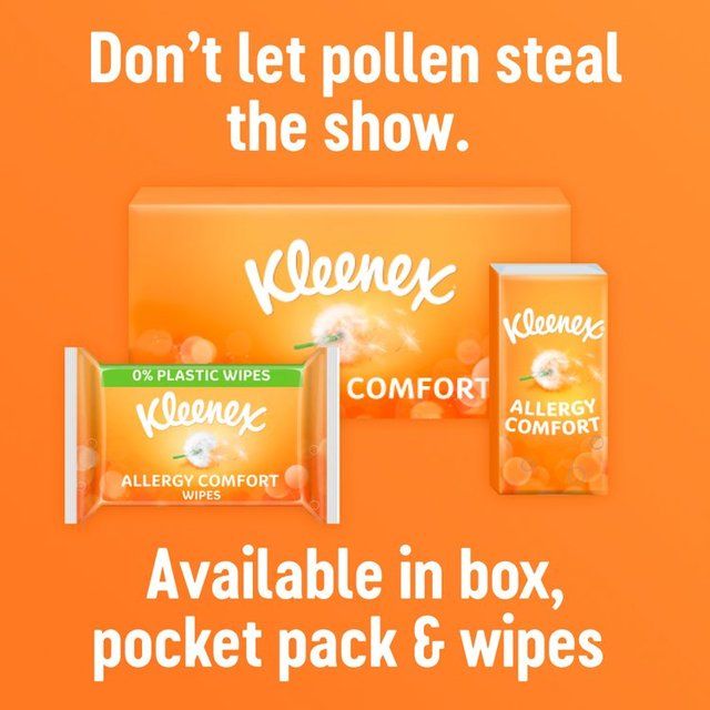 Kleenex Allergy Comfort Pocket Pack Tissues   6 x 9 per pack