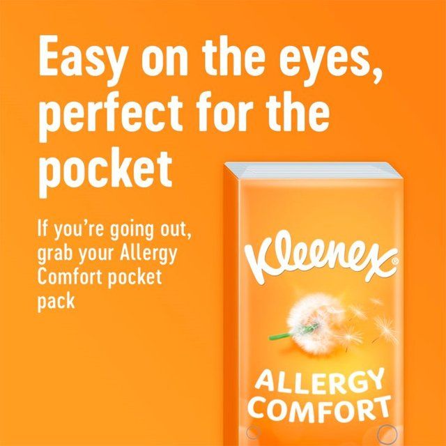 Kleenex Allergy Comfort Pocket Pack Tissues   6 x 9 per pack