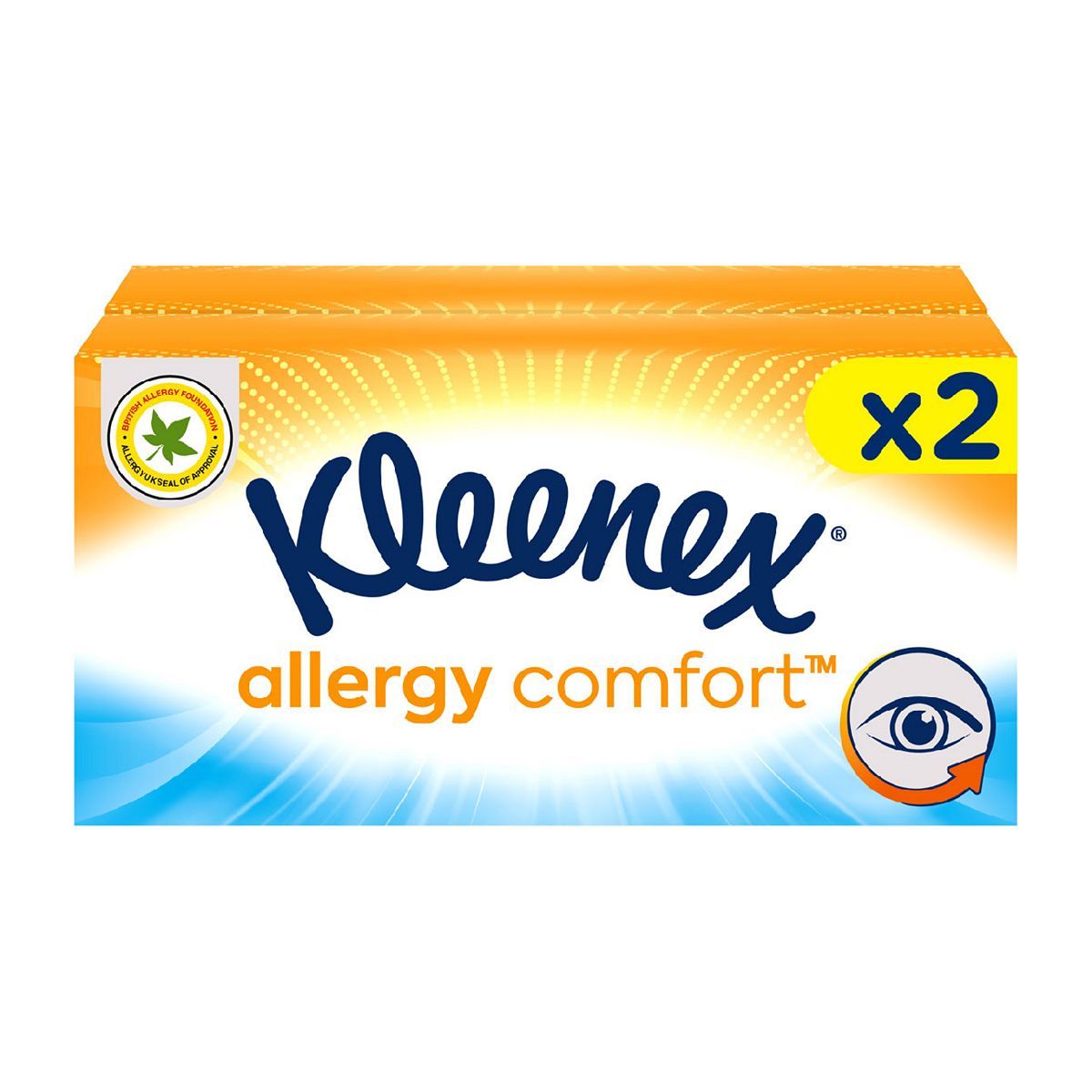 Kleenex&amp;reg; Allergy Comfort&amp;trade; Tissues 2 Regular Boxes
