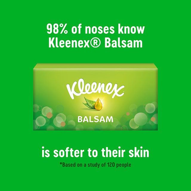 Kleenex Balsam Facial Tissues - Single Box   64 per pack