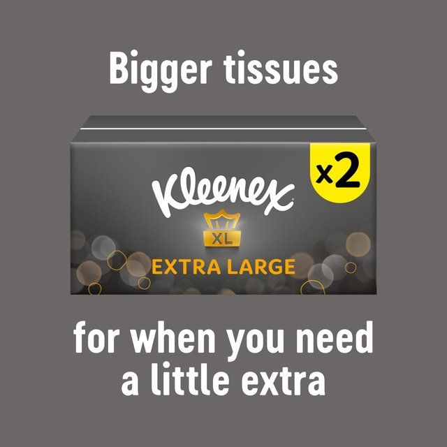 Kleenex Extra Large Facial Tissues - Twin Box   2 x 90 per pack