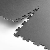 Klikflor RX500 7mm Recycled Garage Floor Tiles 4 pack (497 x 497 x 7mm) - 0.98m&amp;sup2; per pack in Black or Graphite