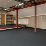 Klikflor X500 5mm Garage Floor Tiles 4 Pack (497 x 497 x 5mm) 0.98m&amp;sup2; per pack in Black or Graphite