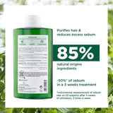 Klorane Purifying Shampoo with Organic Nettle for Oily Hair   200ml