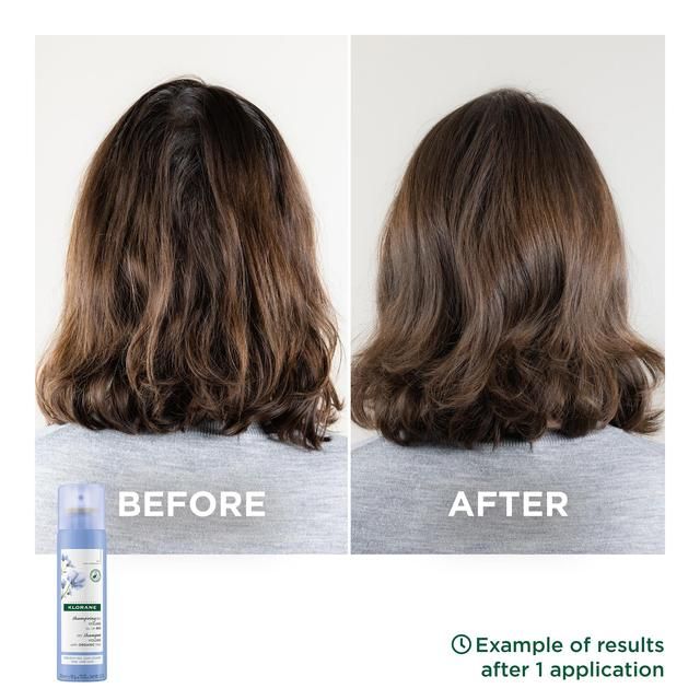Klorane Volumising  Dry Shampoo with Organic Flax Fibre for Fine Limp Hair   200ml