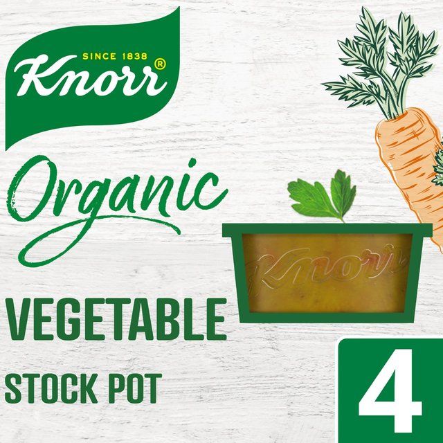 Knorr 4 Organic Vegetable Stock Pot   104g