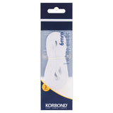 Korbond Care &amp;amp; Repair Elastic Polyester White 6mm x 3m