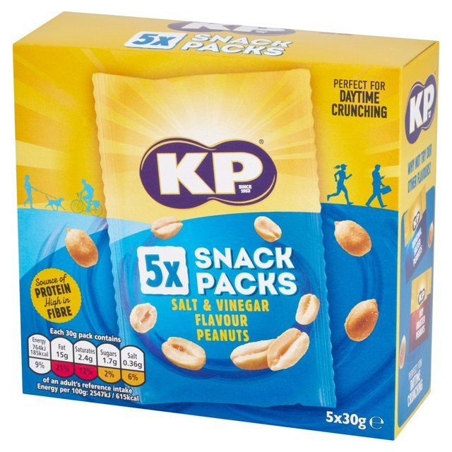 KP Salt &amp;amp; Vinegar Peanuts Multipack   5 x 30g