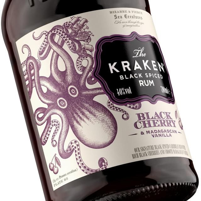 Kraken Black Cherry &amp;amp; Madagascan Vanilla Black Spiced Rum   70cl
