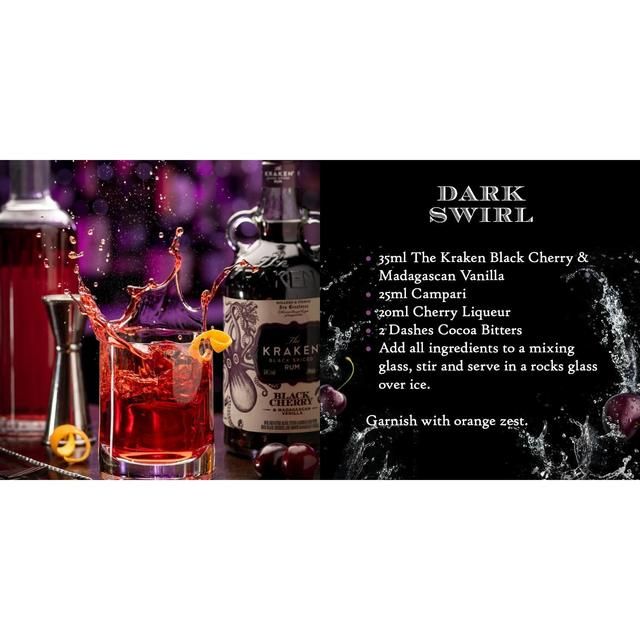 Kraken Black Cherry &amp;amp; Madagascan Vanilla Black Spiced Rum   70cl