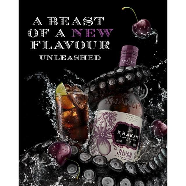 Kraken Black Cherry &amp;amp; Madagascan Vanilla Black Spiced Rum   70cl