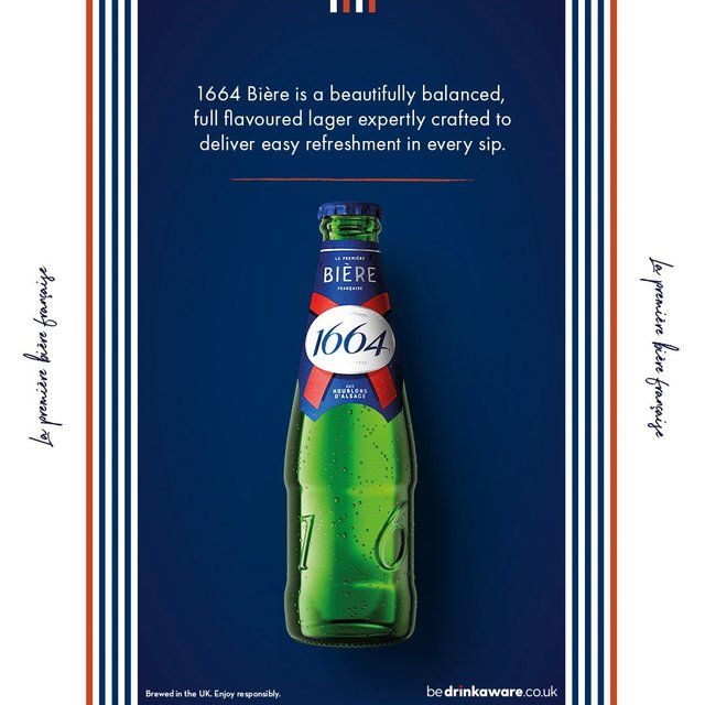 Kronenbourg 1664 Lager Beer Bottles   12 x 275ml