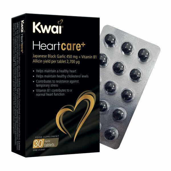 Kwai Heartcare+ Japanese Black Garlic Vitamin B1 30 Tablets