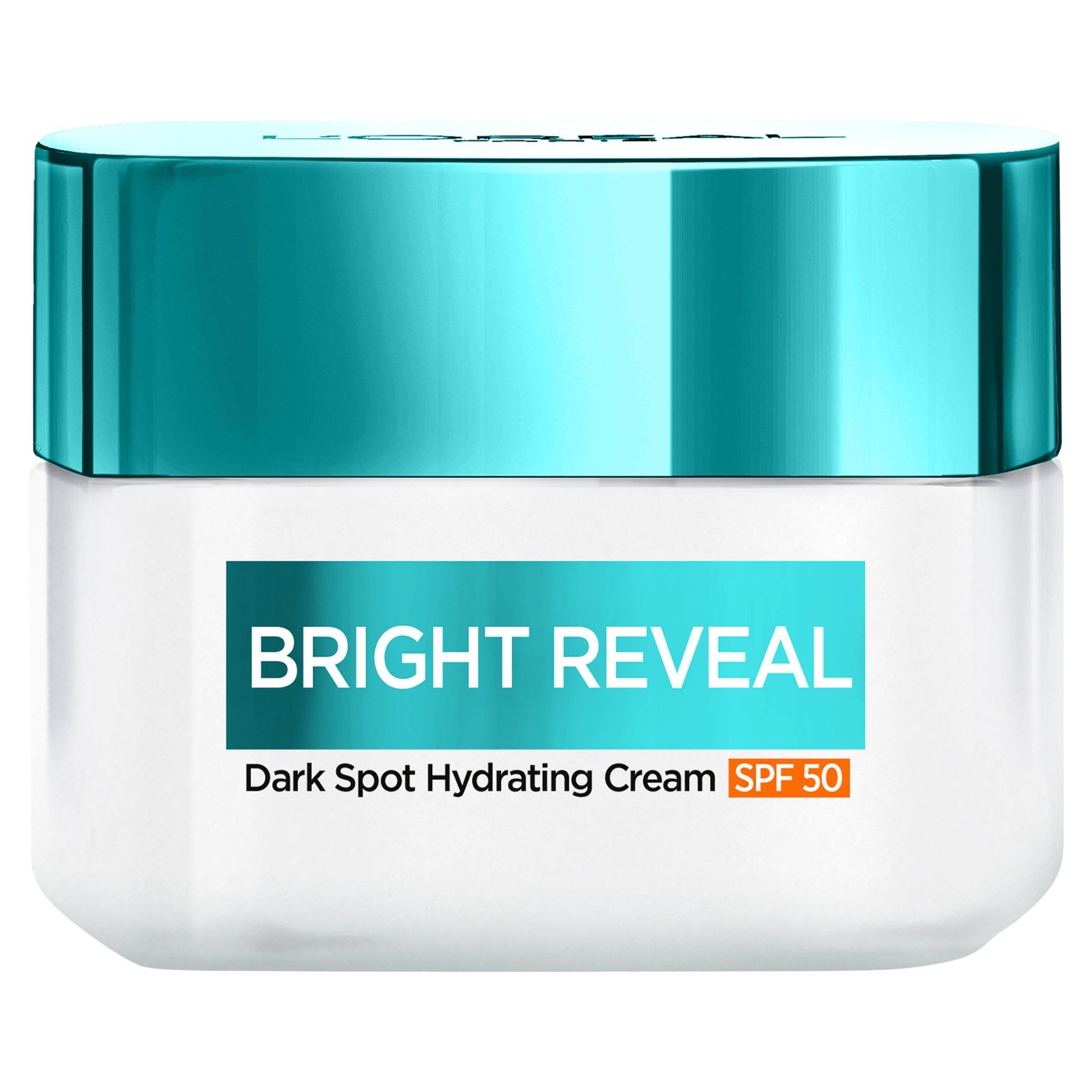L'Or&amp;eacute;al Paris Bright Reveal Dark Spot Hydrating Moisturiser Cream SPF 50 for Face Niacinamide 50ml