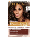 L&amp;rsquo;Or&amp;eacute;al Paris Excellence Cr&amp;egrave;me Universal Nudes Ammonia Free Permanent Hair Dye, 5U Universal Light Brown