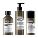 L'or&amp;eacute;al Professionnel Serie Expert Absolut Repair Molecular Shampoo, Rinse-off Serum and Leave-In Cream Routine