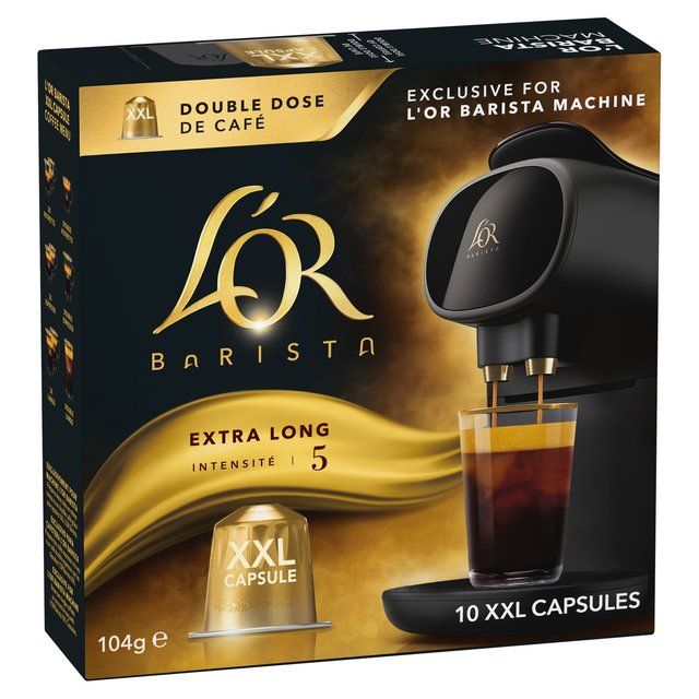 L'OR BARISTA Extra Long XXL Coffee Pods Intensity 5   10 per pack