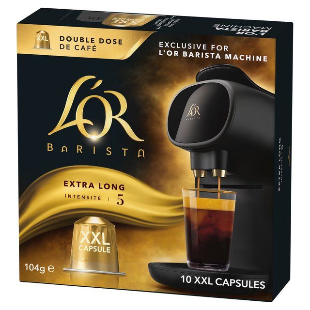 L'OR BARISTA Extra Long XXL Coffee Pods Intensity 5   10 per pack