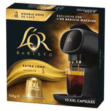 L'OR BARISTA Extra Long XXL Coffee Pods Intensity 5   10 per pack