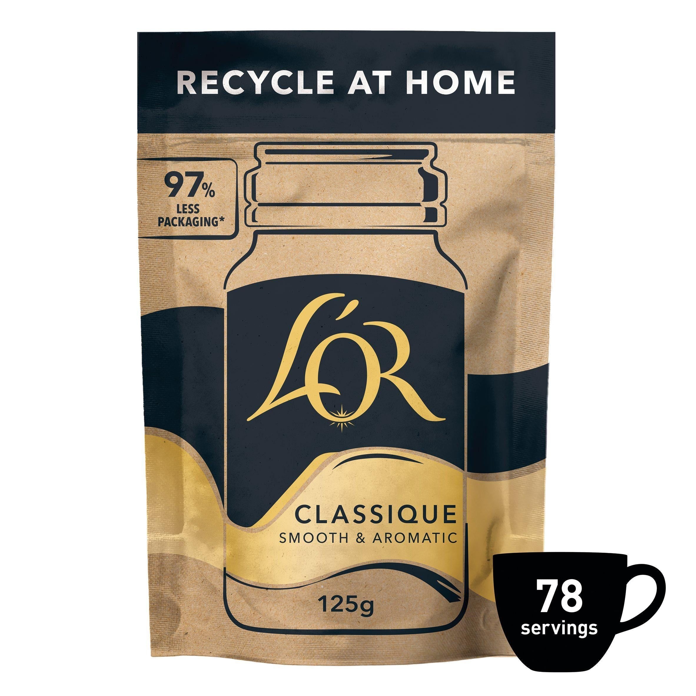 L&amp;rsquo;OR Classique Instant Coffee Refill 125g