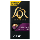 L'OR Espresso Supremo Intensity 10 Coffee Capsules   10 per pack