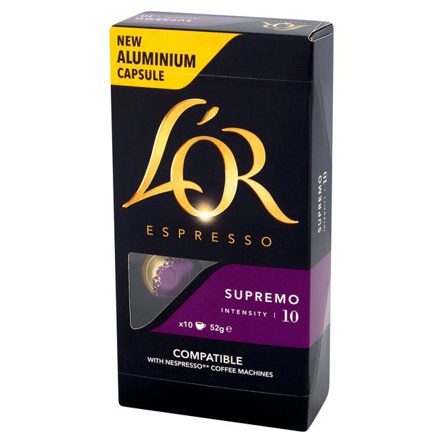 L'OR Espresso Supremo Intensity 10 Coffee Capsules   10 per pack