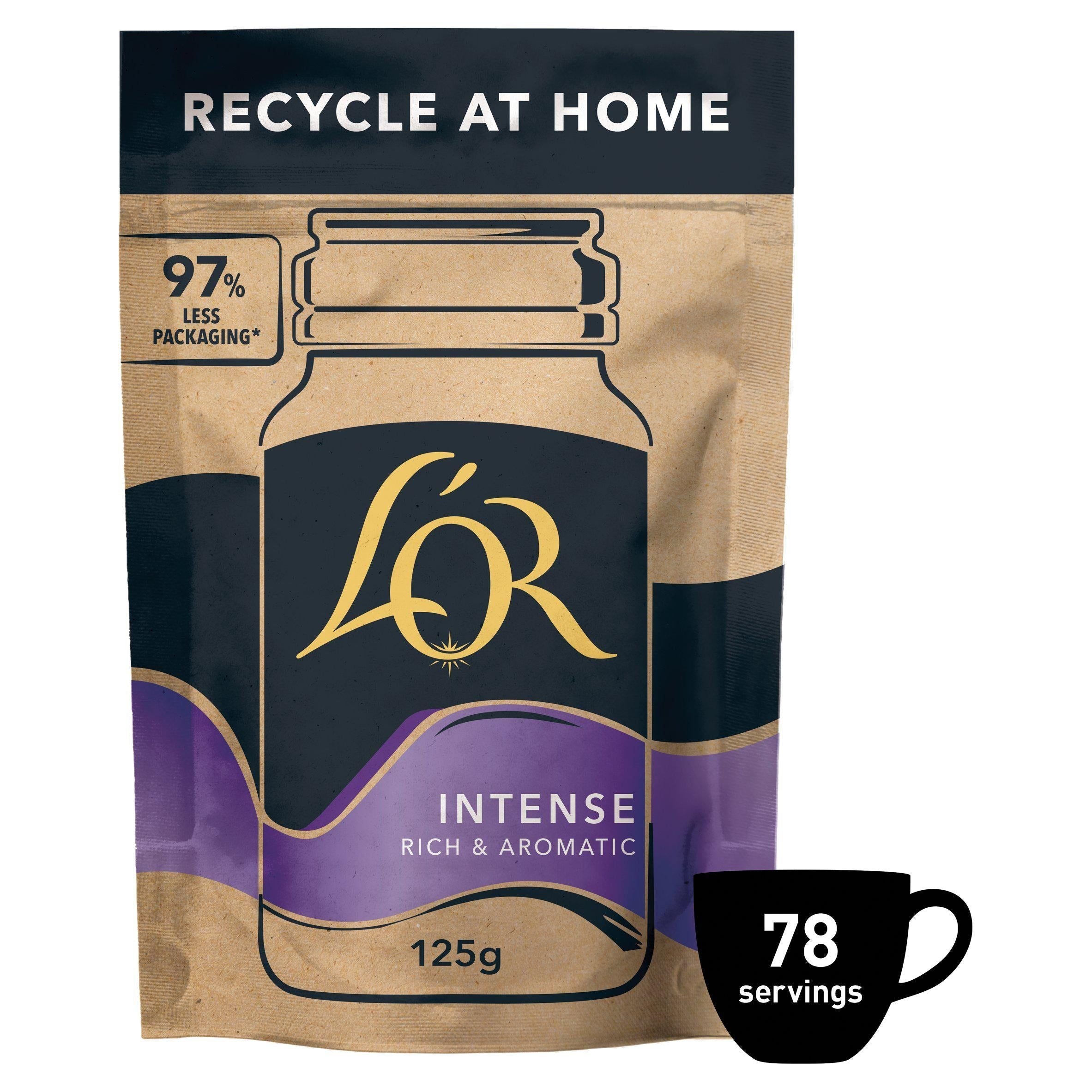 L&amp;rsquo;OR Intense Instant Coffee Refill 125g