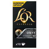 L'OR Onyx Coffee Pods x10 Intensity 12   10 per pack