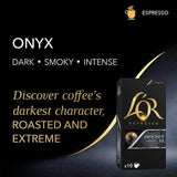 L'OR Onyx Coffee Pods x10 Intensity 12   10 per pack