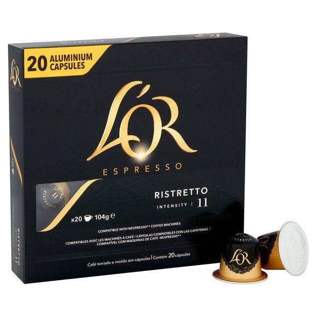 L'OR Ristretto Coffee Pods x20 Intensity 11   20 per pack