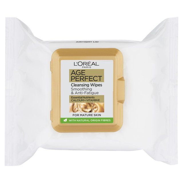 L'Oreal Age Perfect Smoothing Cleansing Wipes   25 per pack